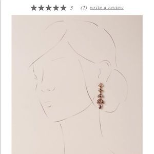 BHLDN Jewelry - BHLDN Crystal Petal Earrings BHLDN Jewelry - BHLDN Crystal Petal Earrings